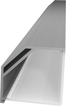 E45 Aluminium profile, anodized